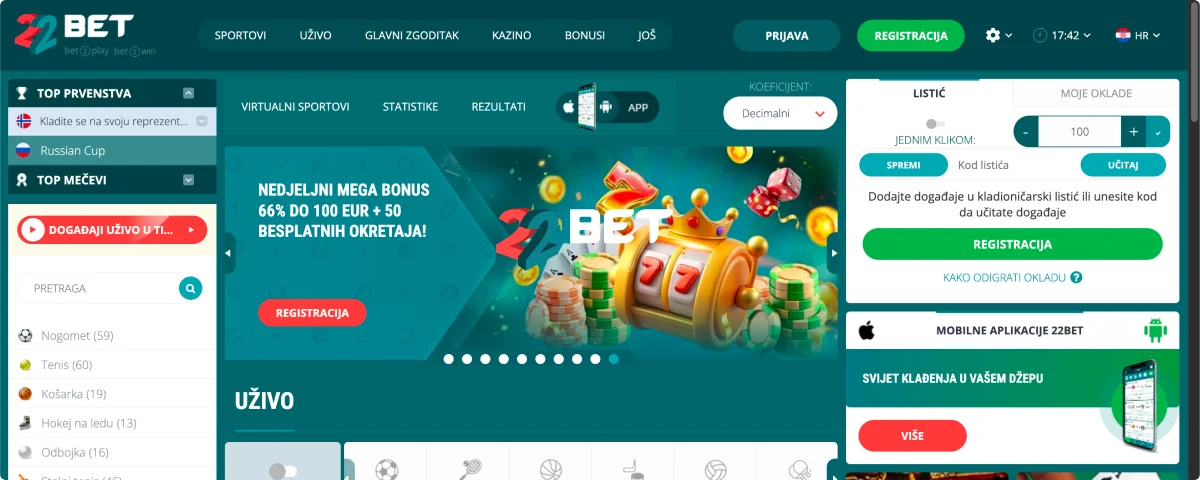 22Bet Zabavna platforma 22Bet Zabavna platforma