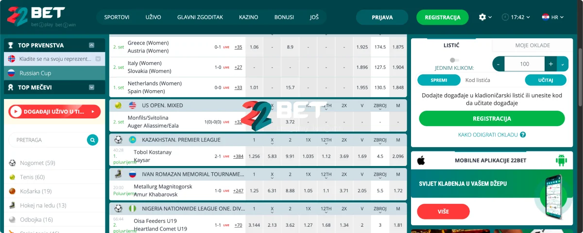 22Bet Igrana platforma 22Bet Igrana platforma